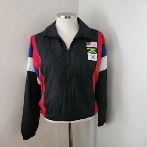 Forever‎ 21 Black and Red Windbreaker Women's Small